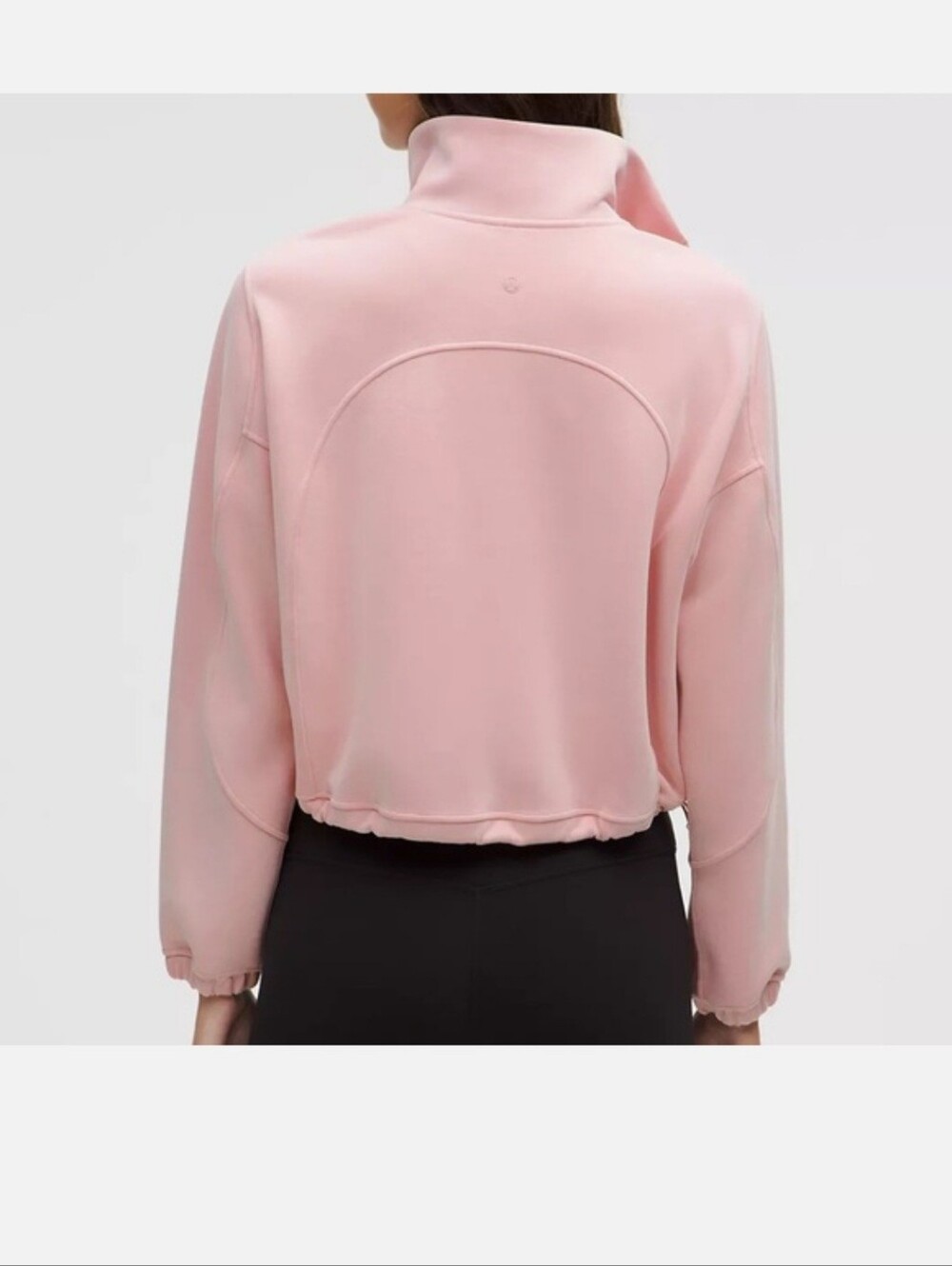 Lululemon NWT Brushed Softstreme Half Zip Pink Tide Sz 12 - Picture 14 of 15
